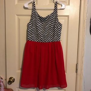 Chevron Mini Dress